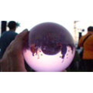 画像: カラークリスタルボール ピンク　90mm