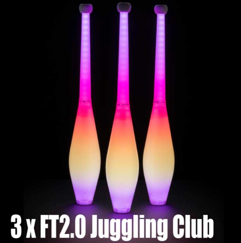 LED ジャグリングクラブ FT2 【プログラム可能】 （3本セット） - GREEN